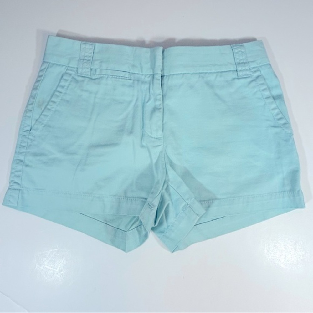 J. Crew Blue Classic Twill Chino‎ Shorts City Fit Size 4